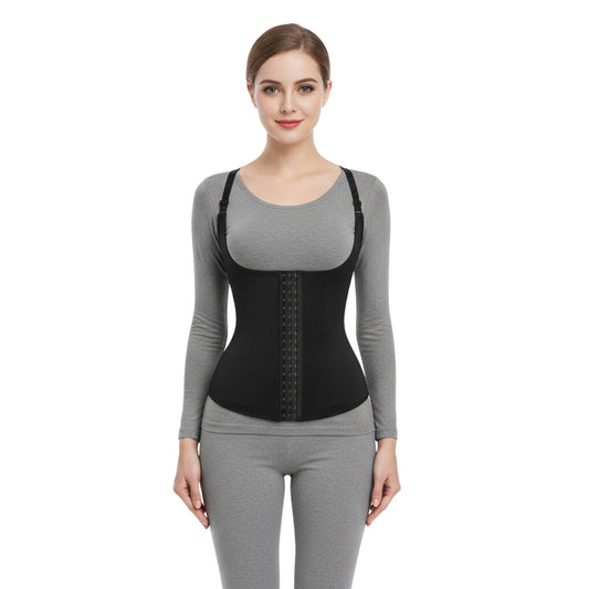 Corset Gainant Zip & Agrafes – Taille Sculptée et Maintien Renforcé